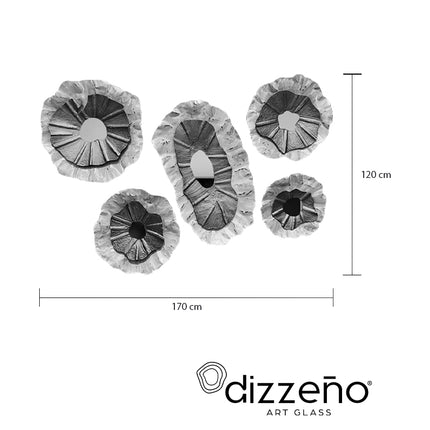 SET ESPEJOS PERLA LAMAN 5 PZAS