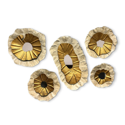 SET ESPEJOS PERLA LAMAN 5 PZAS