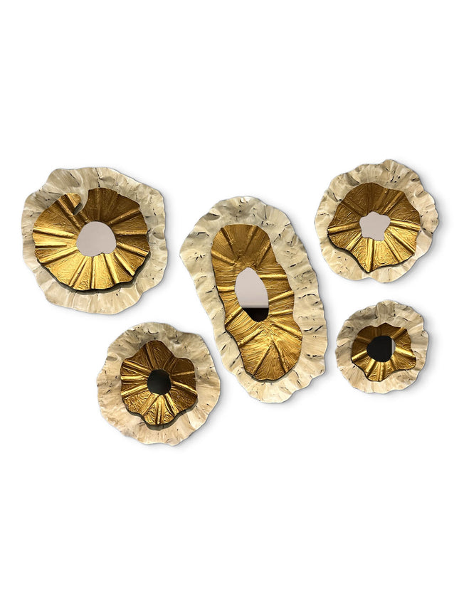 SET ESPEJOS PERLA LAMAN 5 PZAS