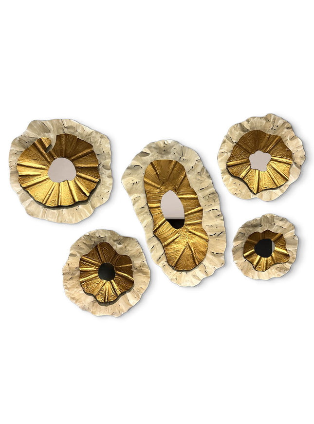 SET ESPEJOS PERLA LAMAN 5 PZAS