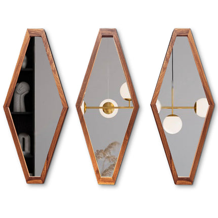 SET ESPEJOS PÍA GRANDE 3 PZAS PAROTA SÓLIDA