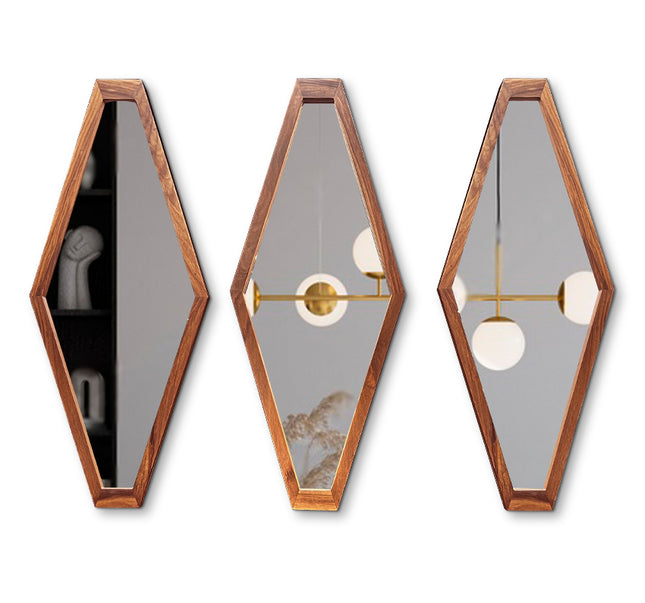 SET ESPEJOS PÍA GRANDE 3 PZAS PAROTA SÓLIDA