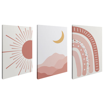 SET DE CUADROS PINK TIME 3 PZAS