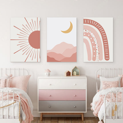 SET DE CUADROS PINK TIME 3 PZAS