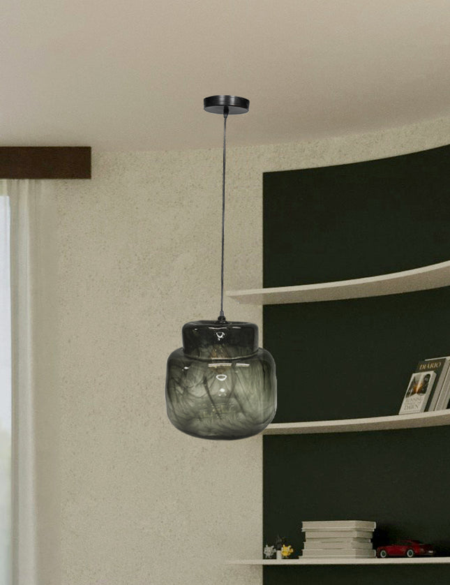 LÁMPARA PIVOTE NEGRO HUMO