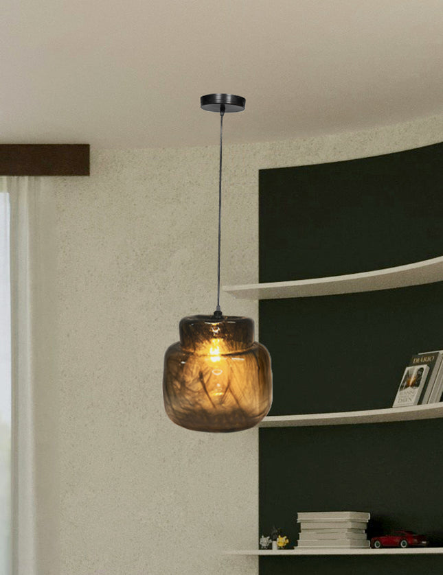 LÁMPARA PIVOTE NEGRO HUMO