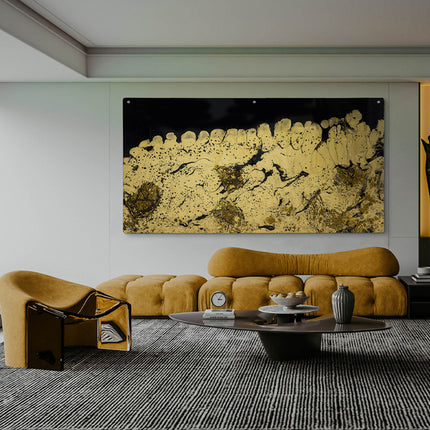 PLACA NOCHE DORADA MITAD