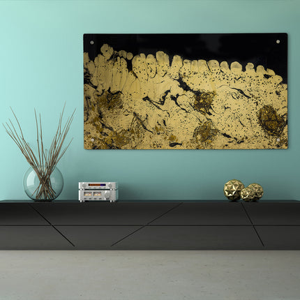 PLACA NOCHE DORADA MITAD