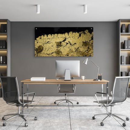 PLACA NOCHE DORADA MITAD