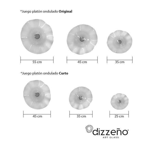 JGO PLATÓN ONDULADO ROJO FLOR