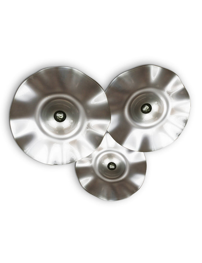 JGO PLATÓN ONDULADO PLATA SÓLIDO