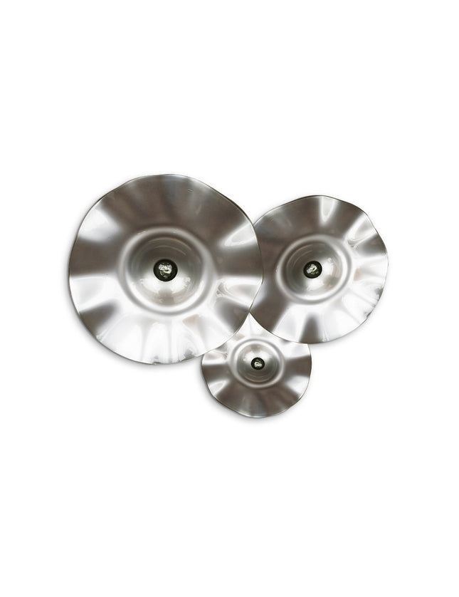 JGO PLATÓN ONDULADO PLATA SÓLIDO