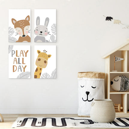 SET DE CUADROS PLAY ALL DAY 4 PZAS