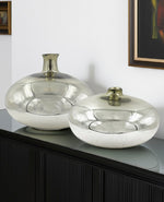 SET JARRONES PIEDRA LUNAR JUMBO 2 PZAS