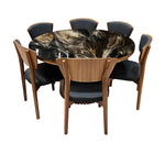 COMEDOR POLETTE 140 CM CON 6 SILLAS KUVER
