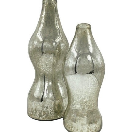 JGO JARRÓN QUINQUE NEGRO HUMO 2 PZAS