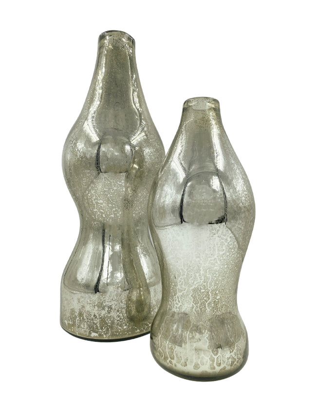 JGO JARRÓN QUINQUE NEGRO HUMO 2 PZAS