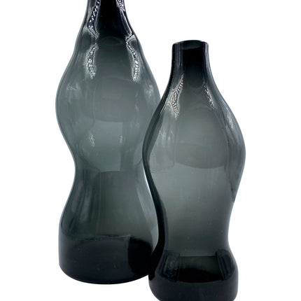 JGO JARRÓN QUINQUE NEGRO HUMO 2 PZAS