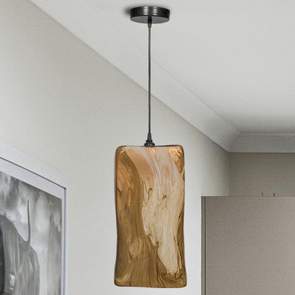 LÁMPARA RECTANGULAR COLGANTE ARK CHOCOLATE