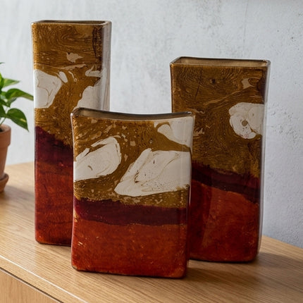 SET JARRONES RECTANGULAR 3 PZAS