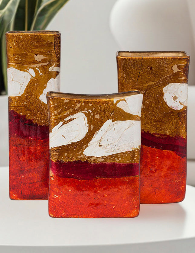 SET JARRONES RECTANGULAR 3 PZAS