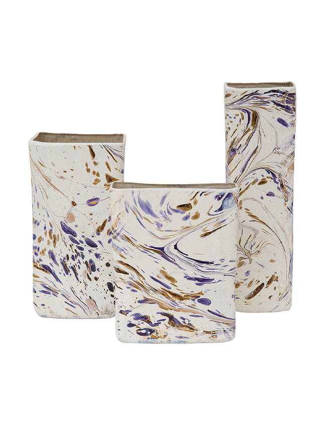 SET JARRONES RECTANGULAR 3 PZAS