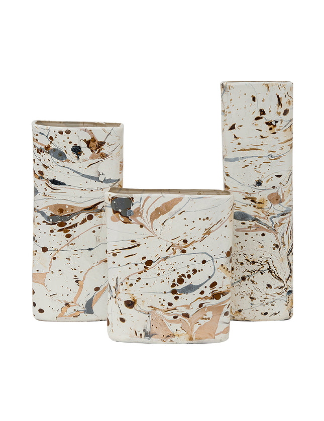 SET JARRONES RECTANGULAR 3 PZAS