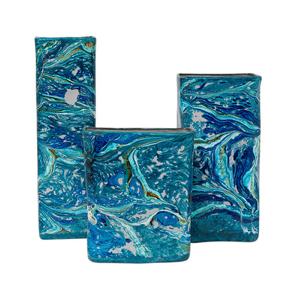 SET JARRONES RECTANGULAR 3 PZAS