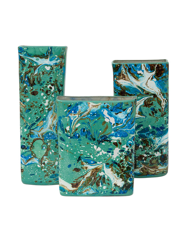 SET JARRONES RECTANGULAR 3 PZAS