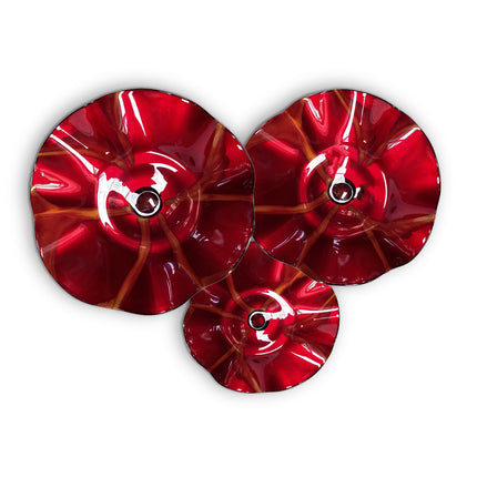 JGO PLATÓN ONDULADO ROJO FLOR