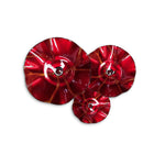 JGO PLATÓN ONDULADO ROJO FLOR