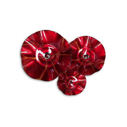 JGO PLATÓN ONDULADO ROJO FLOR