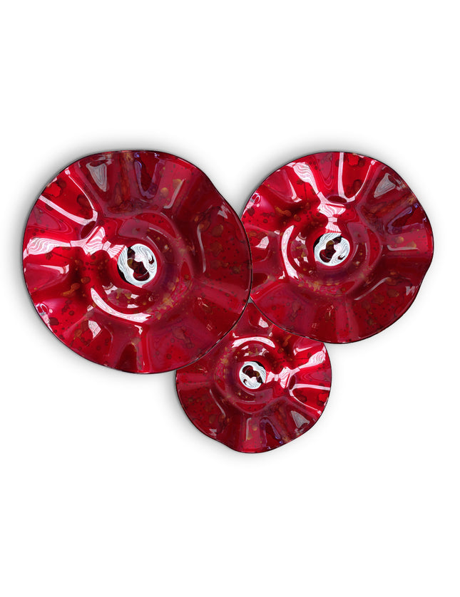 JGO PLATÓN ONDULADO ROJO LLUVIA