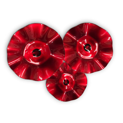 JGO PLATÓN ONDULADO ROJO SÓLIDO