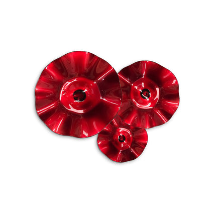 JGO PLATÓN ONDULADO ROJO SÓLIDO