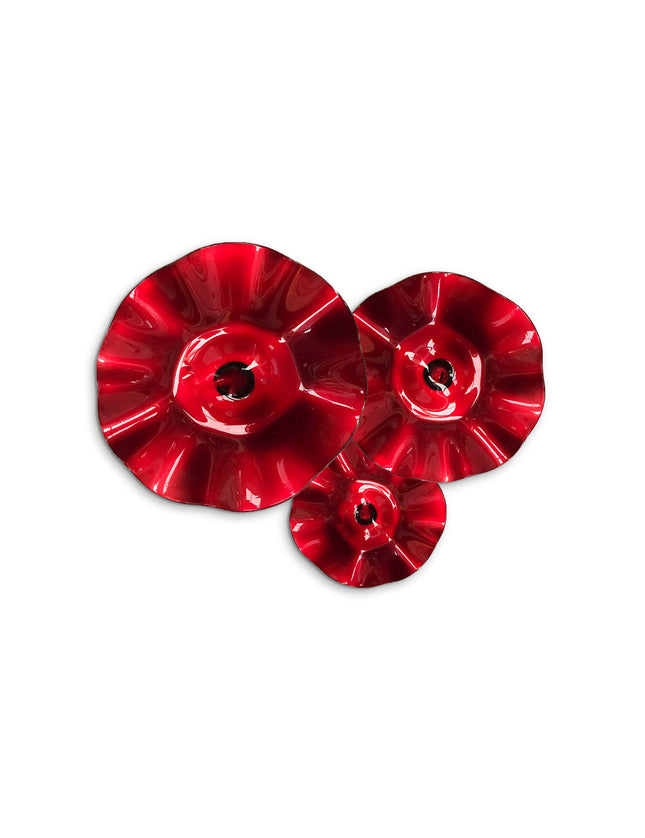 JGO PLATÓN ONDULADO ROJO SÓLIDO