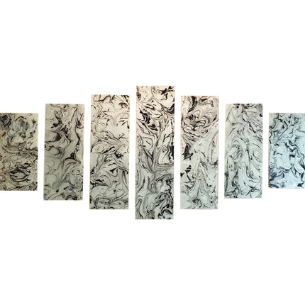 SET TIRAS ROMANOV NEGRO DUARTE 7 PZAS