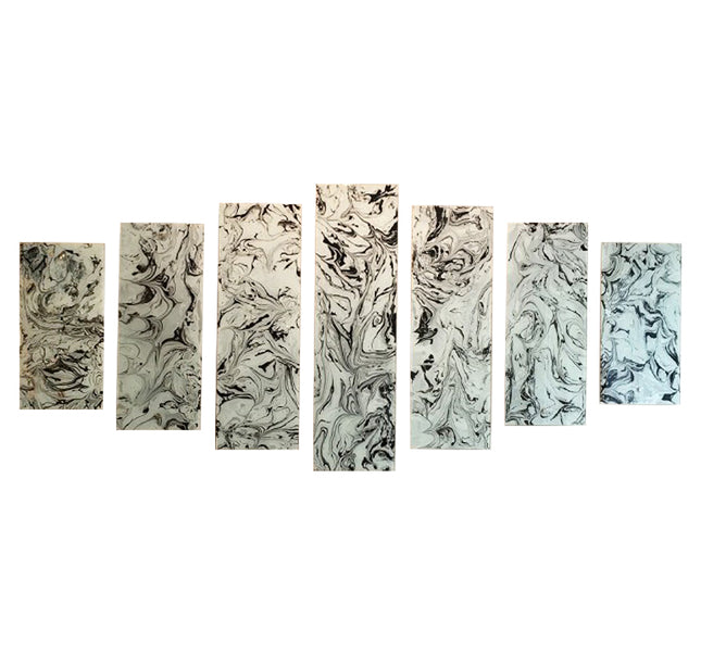 SET TIRAS ROMANOV NEGRO DUARTE 7 PZAS