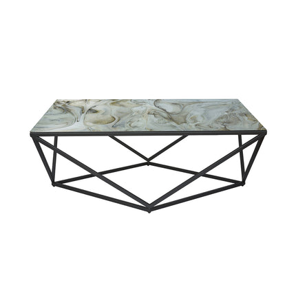 MESA DE CENTRO DE METAL "ROMBO"