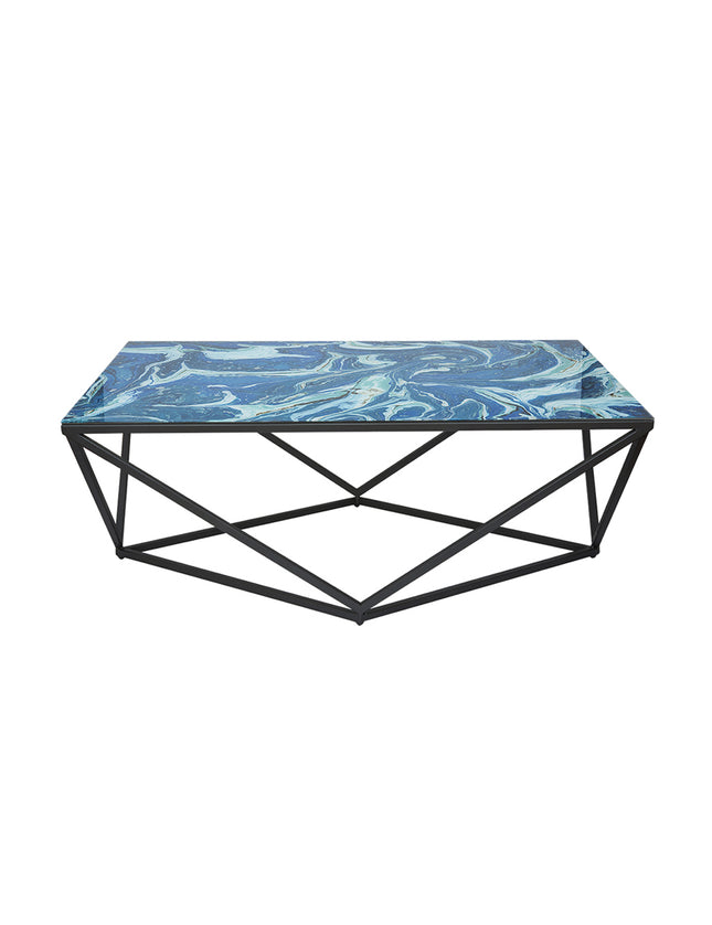 MESA DE CENTRO DE METAL "ROMBO"