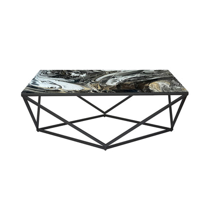 MESA DE CENTRO DE METAL "ROMBO"