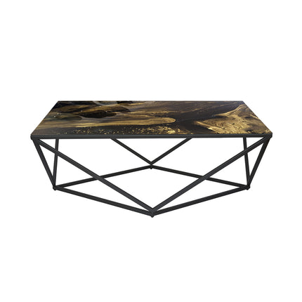 MESA DE CENTRO DE METAL "ROMBO"