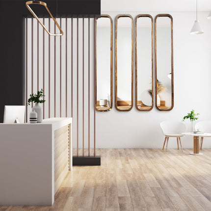 SET ESPEJOS ROMINA 4 PZAS  PAROTA SÓLIDA