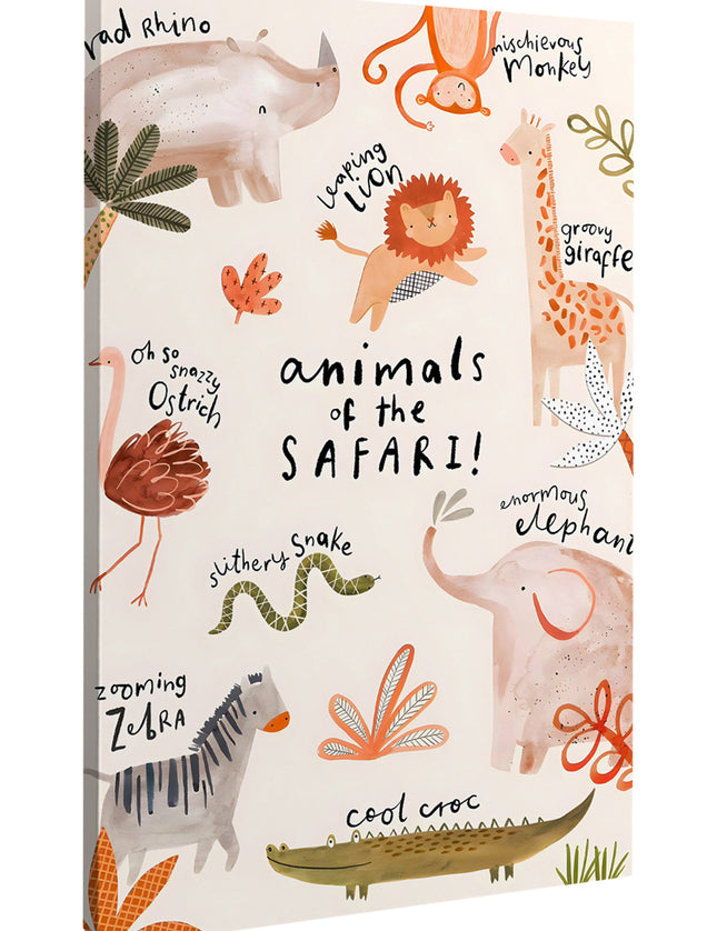 SAFARI ANIMALS - 86 X 56 CM