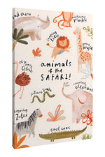 SAFARI ANIMALS - 86 X 56 CM