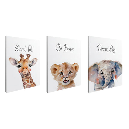 SET DE CUADROS SAFARI TIME 3 PZAS