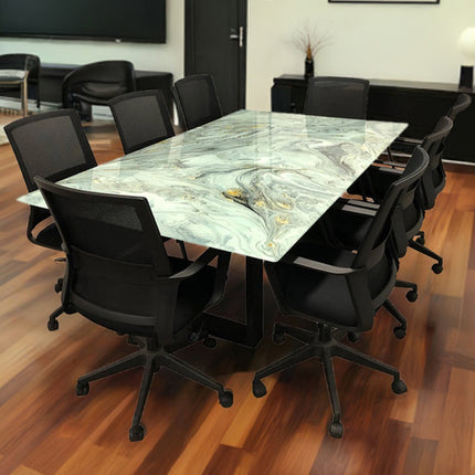 MESA DE JUNTAS DAKOTA 8 PERSONAS ARK AVELLANA SIN SILLAS