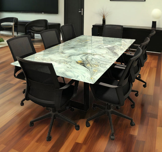 MESA DE JUNTAS DAKOTA 8 PERSONAS ARK AVELLANA SIN SILLAS