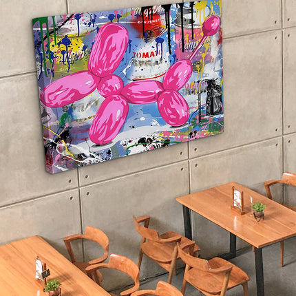 CUADRO PINK DOGGY - 166 X 126 CM