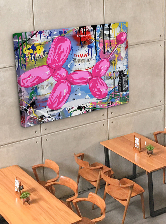 CUADRO PINK DOGGY - 166 X 126 CM